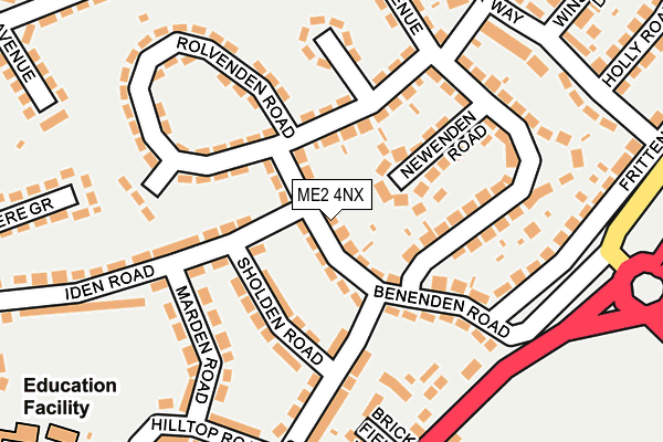 ME2 4NX map - OS OpenMap – Local (Ordnance Survey)
