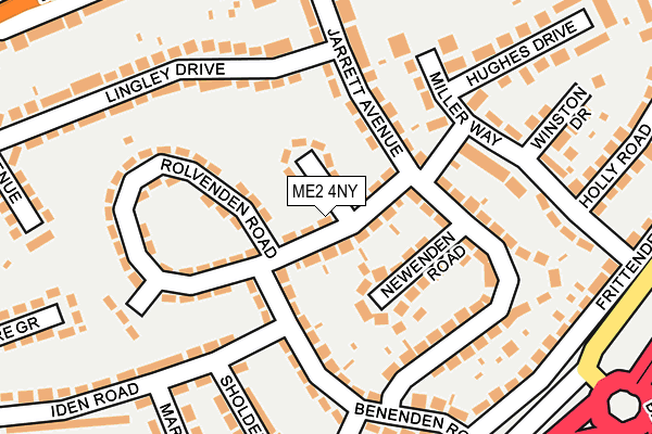 ME2 4NY map - OS OpenMap – Local (Ordnance Survey)