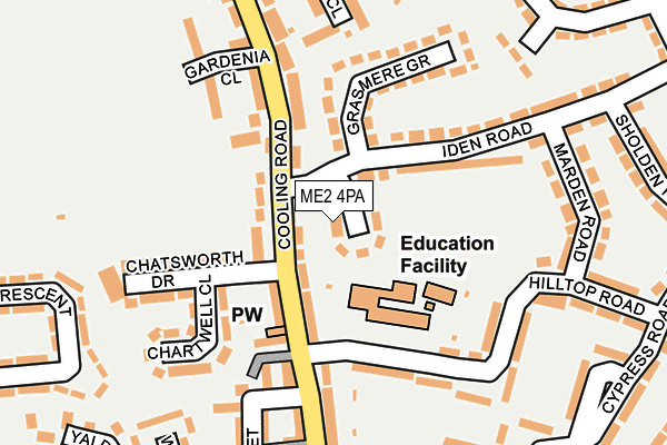 ME2 4PA map - OS OpenMap – Local (Ordnance Survey)