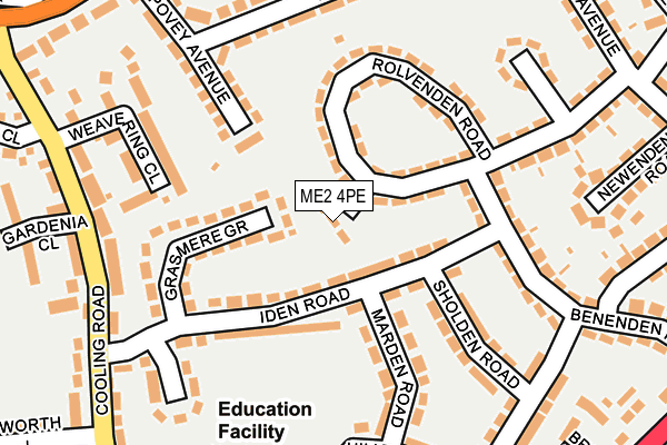 ME2 4PE map - OS OpenMap – Local (Ordnance Survey)