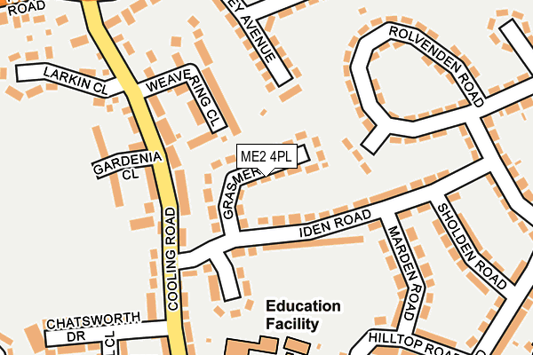 ME2 4PL map - OS OpenMap – Local (Ordnance Survey)