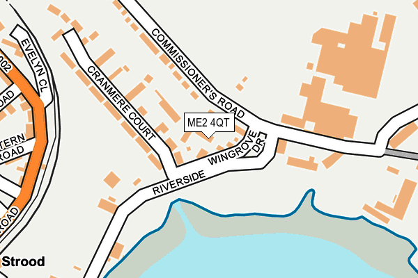 ME2 4QT map - OS OpenMap – Local (Ordnance Survey)