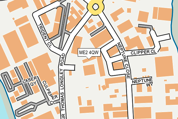 ME2 4QW map - OS OpenMap – Local (Ordnance Survey)