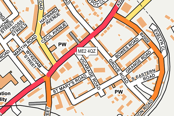 ME2 4QZ map - OS OpenMap – Local (Ordnance Survey)