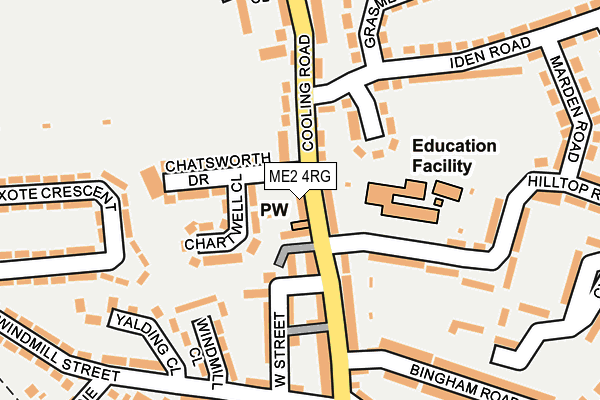 ME2 4RG map - OS OpenMap – Local (Ordnance Survey)