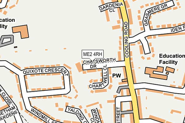ME2 4RH map - OS OpenMap – Local (Ordnance Survey)