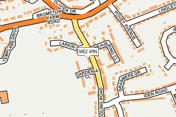 ME2 4RN map - OS OpenMap – Local (Ordnance Survey)