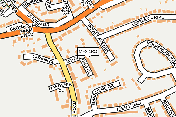 ME2 4RQ map - OS OpenMap – Local (Ordnance Survey)