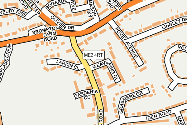 ME2 4RT map - OS OpenMap – Local (Ordnance Survey)