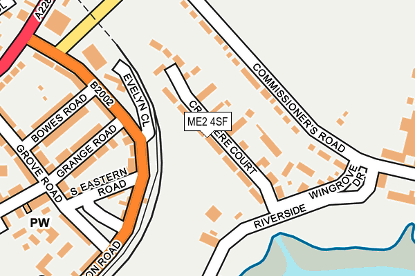 ME2 4SF map - OS OpenMap – Local (Ordnance Survey)