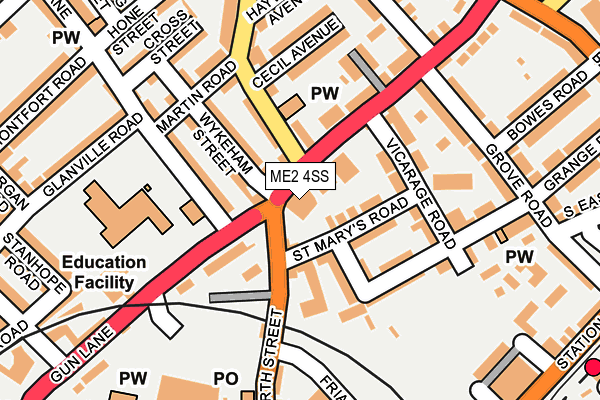 ME2 4SS map - OS OpenMap – Local (Ordnance Survey)
