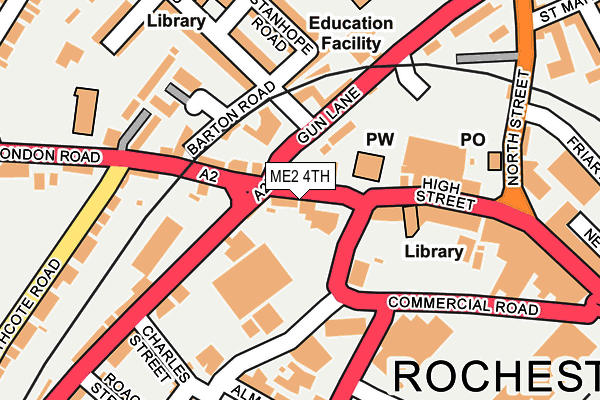 ME2 4TH map - OS OpenMap – Local (Ordnance Survey)