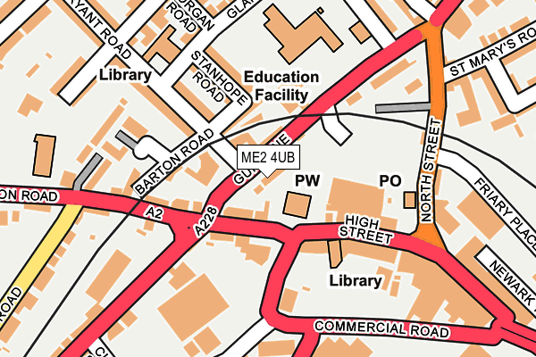 ME2 4UB map - OS OpenMap – Local (Ordnance Survey)