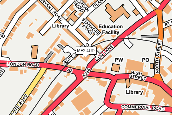 ME2 4UD map - OS OpenMap – Local (Ordnance Survey)
