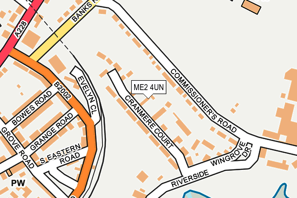 ME2 4UN map - OS OpenMap – Local (Ordnance Survey)