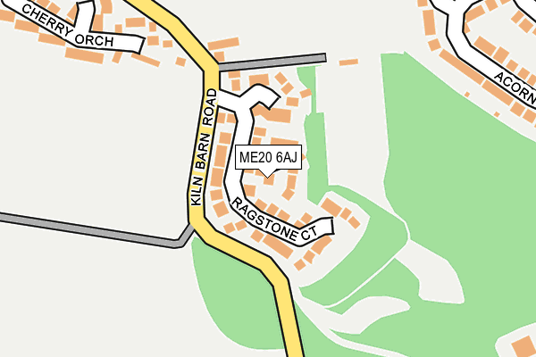 ME20 6AJ map - OS OpenMap – Local (Ordnance Survey)