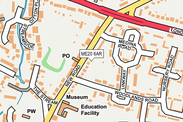 ME20 6AR map - OS OpenMap – Local (Ordnance Survey)