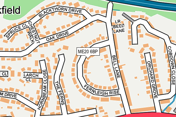 ME20 6BP map - OS OpenMap – Local (Ordnance Survey)