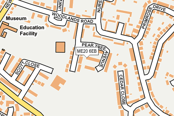 ME20 6EB map - OS OpenMap – Local (Ordnance Survey)