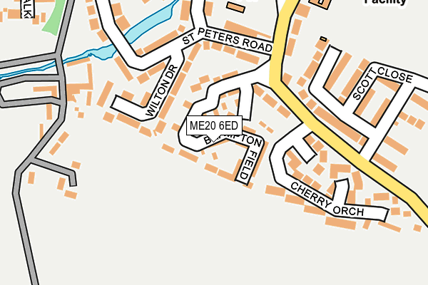 ME20 6ED map - OS OpenMap – Local (Ordnance Survey)