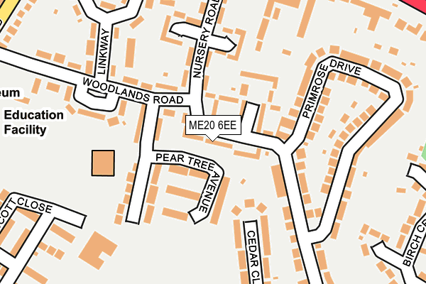 ME20 6EE map - OS OpenMap – Local (Ordnance Survey)