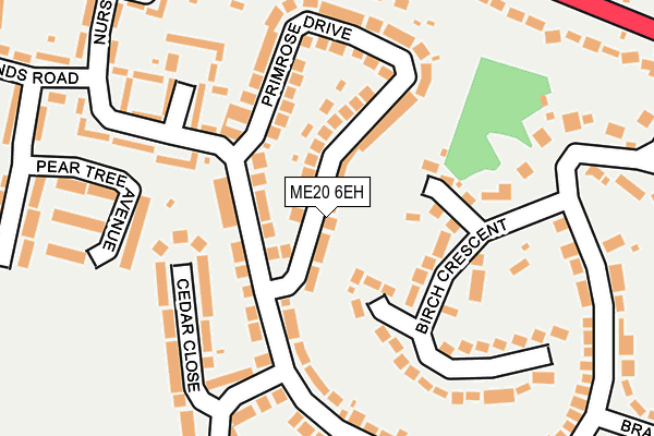 ME20 6EH map - OS OpenMap – Local (Ordnance Survey)