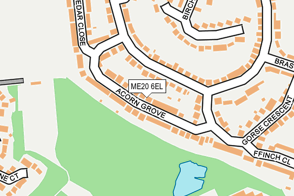 ME20 6EL map - OS OpenMap – Local (Ordnance Survey)