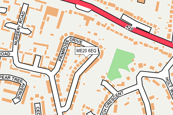 ME20 6EQ map - OS OpenMap – Local (Ordnance Survey)