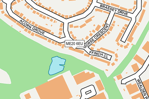 ME20 6EU map - OS OpenMap – Local (Ordnance Survey)