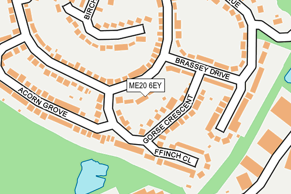 ME20 6EY map - OS OpenMap – Local (Ordnance Survey)