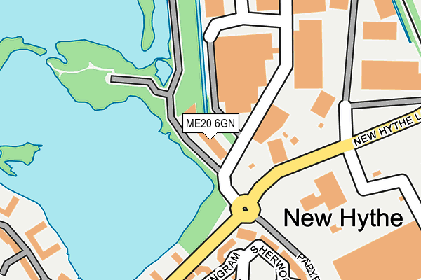 ME20 6GN map - OS OpenMap – Local (Ordnance Survey)