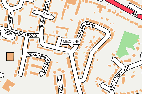 ME20 6HH map - OS OpenMap – Local (Ordnance Survey)