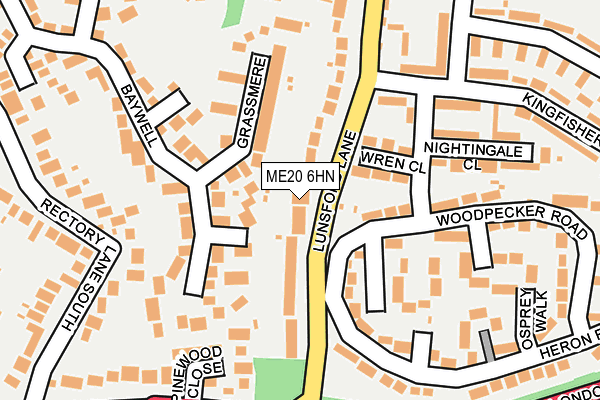 ME20 6HN map - OS OpenMap – Local (Ordnance Survey)