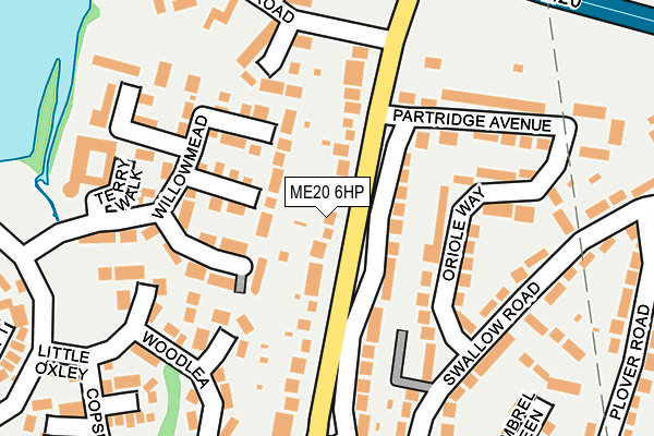 ME20 6HP map - OS OpenMap – Local (Ordnance Survey)
