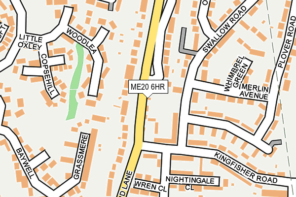 ME20 6HR map - OS OpenMap – Local (Ordnance Survey)