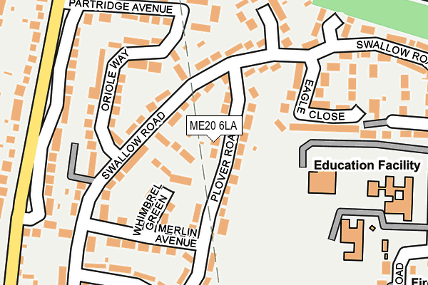 ME20 6LA map - OS OpenMap – Local (Ordnance Survey)