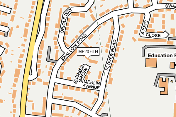 ME20 6LH map - OS OpenMap – Local (Ordnance Survey)