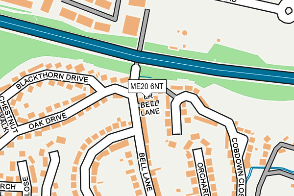 ME20 6NT map - OS OpenMap – Local (Ordnance Survey)