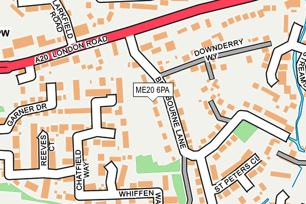 ME20 6PA map - OS OpenMap – Local (Ordnance Survey)