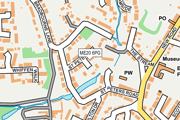 ME20 6PG map - OS OpenMap – Local (Ordnance Survey)