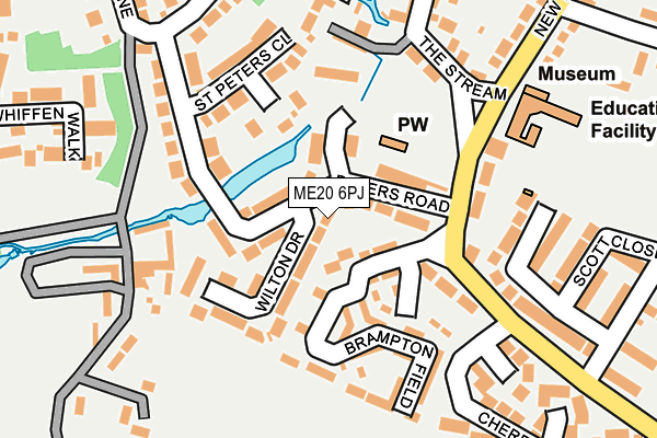 ME20 6PJ map - OS OpenMap – Local (Ordnance Survey)
