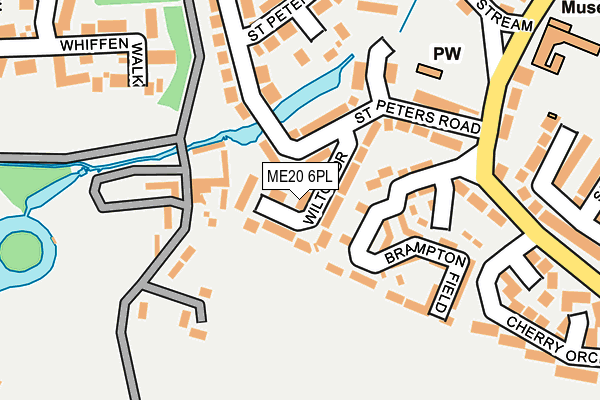 ME20 6PL map - OS OpenMap – Local (Ordnance Survey)