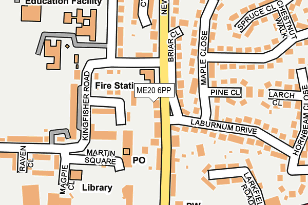 ME20 6PP map - OS OpenMap – Local (Ordnance Survey)