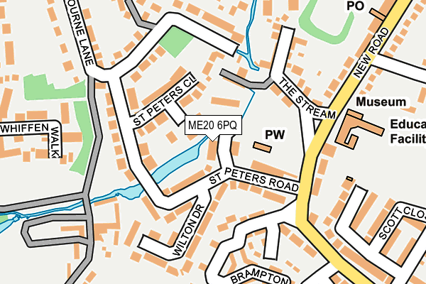 ME20 6PQ map - OS OpenMap – Local (Ordnance Survey)