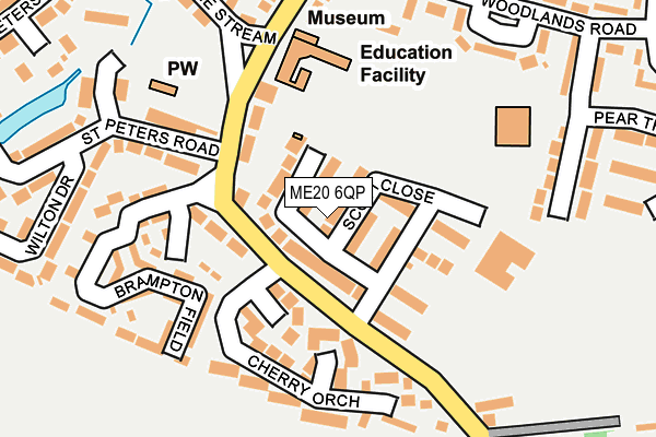 ME20 6QP map - OS OpenMap – Local (Ordnance Survey)