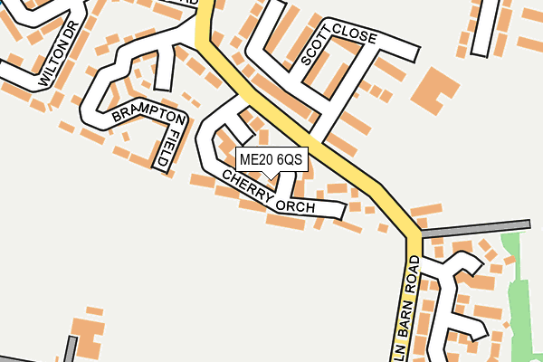 ME20 6QS map - OS OpenMap – Local (Ordnance Survey)