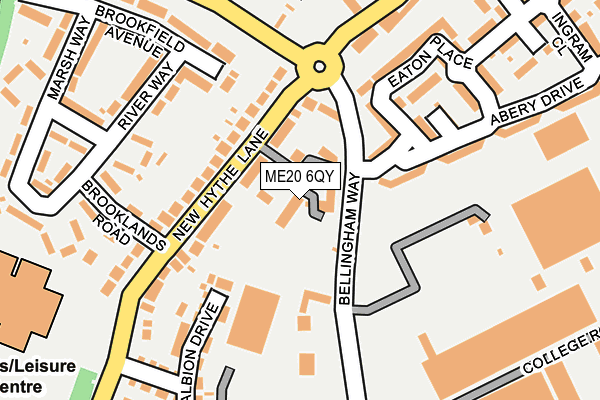 ME20 6QY map - OS OpenMap – Local (Ordnance Survey)
