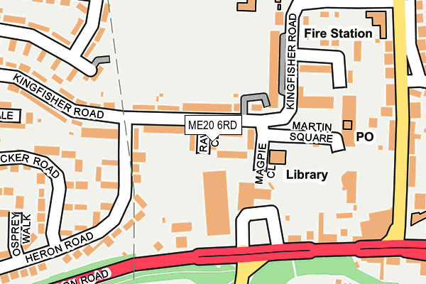 ME20 6RD map - OS OpenMap – Local (Ordnance Survey)