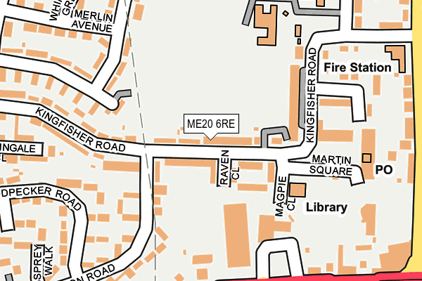 ME20 6RE map - OS OpenMap – Local (Ordnance Survey)