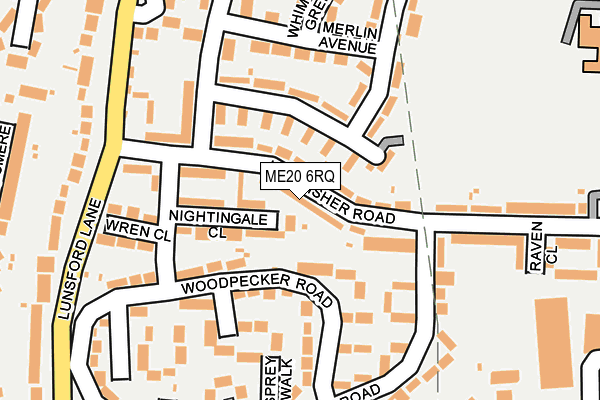 ME20 6RQ map - OS OpenMap – Local (Ordnance Survey)